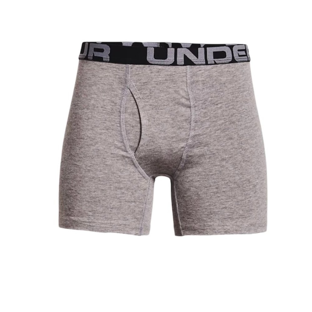 Under Armour 4-Pack Boys' UA Gray Black Cotton Stretch Boxer Briefs 1357920-011 - Picture 3 of 6